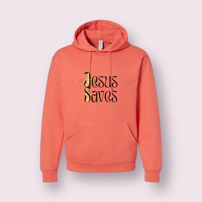 "Jesus Saves" Unisex Salmon Sweatshirt